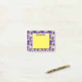 Pansy水彩画女性名Post It Notes ポストイット (デスク上)