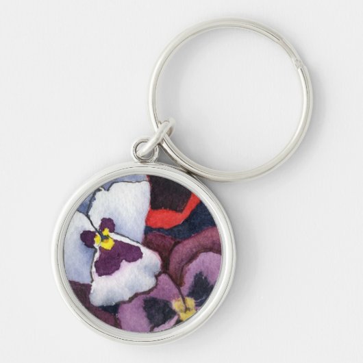 "Pansy 2"フローラキーチェーン キーホルダー (正面)