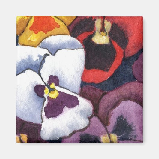「Pansy #2」フローラ磁石 マグネット (正面)