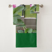 Pansy Bath Towels (Pink & Purple) バスタオルセット (インサイチュ)