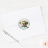 Pansy Bouquet Sticker ラウンドシール (封筒)