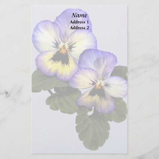 Pansy Duo結婚製品 便箋 (正面)