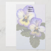 Pansy Duo結婚製品 便箋 (正面/裏面)