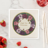 Pansy High Tea Napkins • Ivory & Gold (インサイチュ)