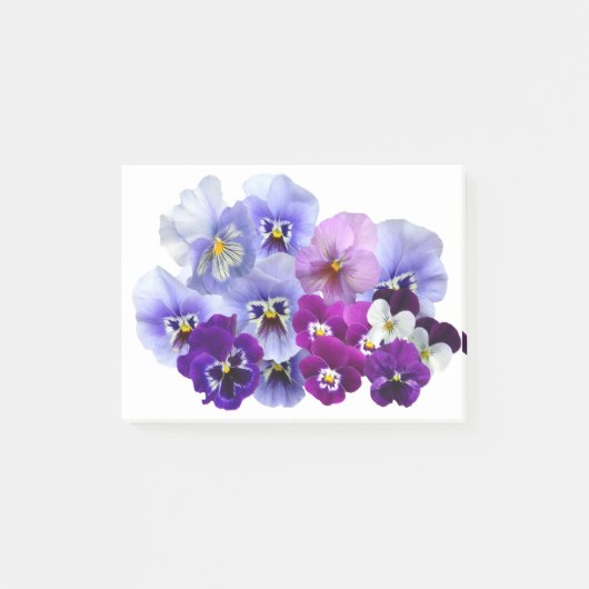 Pansy Isolated Violet自然Flower Violet Family ポストイット (正面)