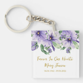 Pansy Memorial Funeral Photo Keychain キーホルダー