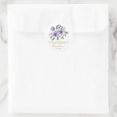 Pansy Memorial Funeral Seed Packet ラウンドシール (バッグ)
