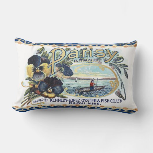 Pansy Oysters Lumbar Pillow ランバークッション (正面)