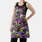 Pansy Photo Collage:フローラ美しいの万華鏡のように千変万化するパターン エプロン (インサイチュ)