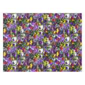 Pansy Photo Collage:フローラ美しいの万華鏡のように千変万化するパターン テーブルクロス (正面(横))