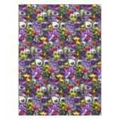 Pansy Photo Collage:フローラ美しいの万華鏡のように千変万化するパターン テーブルクロス (正面)