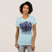 Pansy Poem-Abstract Bloom Tシャツ (正面フル)