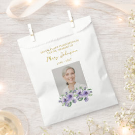 Pansy Seed Packet Memorial Funeral Favor Bag フェイバーバッグ