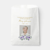 Pansy Seed Packet Memorial Funeral Favor Bag フェイバーバッグ (正面)