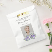 Pansy Seed Packet Memorial Funeral Favor Bag フェイバーバッグ (封をした状態)