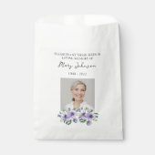 Pansy Seed Packet Memorial Funeral Favor Bag フェイバーバッグ (正面)