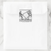 Pantagruelの教育、イラストレーション スクエアシール (バッグ)