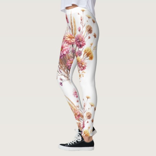 pantalon fleurs séchées  レギンス (左)