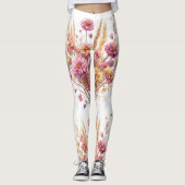 pantalon fleurs séchées  レギンス (正面)