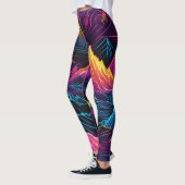 pantalon montagne fluo レギンス (左)