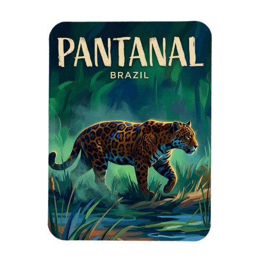 Pantanal Brazil マグネット (縦)