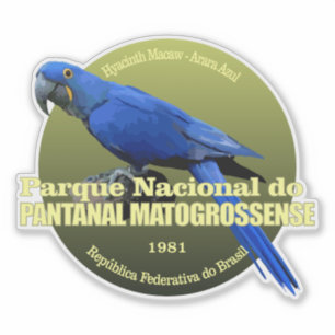 Pantanal Matogrossense NP (コンゴウインコ)の重量 シール