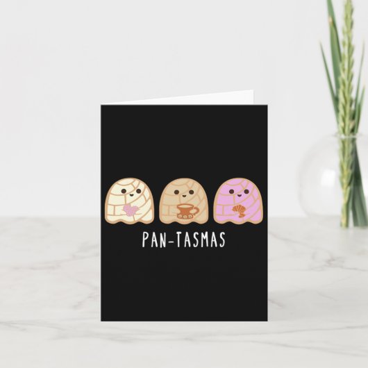 Pantasmas Ghost Funny Spooky Conchas Mexican Ghost カード (正面)