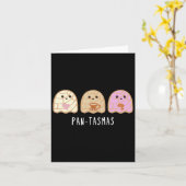 Pantasmas Ghost Funny Spooky Conchas Mexican Ghost カード (黄色い花)