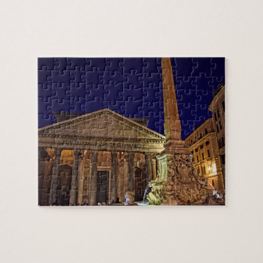 Pantheon by Night – ローマ，イタリア – 8x10 - 110個 ジグソーパズル (横)