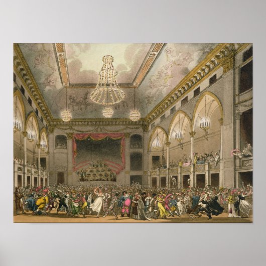 Pantheon Masquerade from 'Ackermann's Microcosm ポスター (正面)