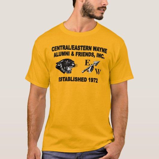 PantherとTrending EW金ゴールド Tシャツ (正面)