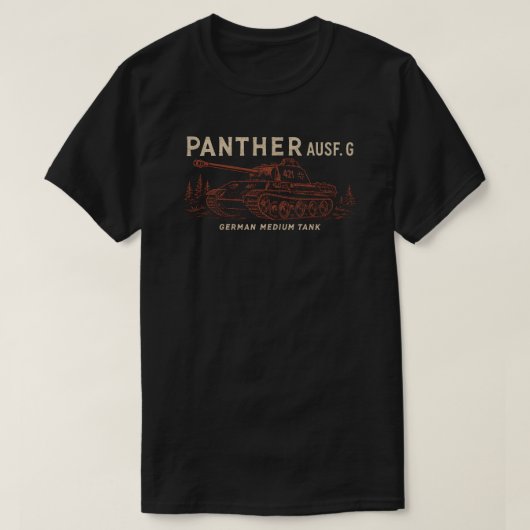 Panther Ausf. G - WW2 Tank Tシャツ (デザイン正面)