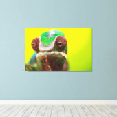 Panther Chameleon，マダガスカル キャンバスプリント (インサイチュ (ウッドフロア))