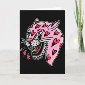 Panther Pink X Heart Love Traditional Flash Premiu カード (正面)