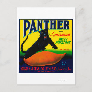 Panther Yam LabelLawtell, LA ポストカード