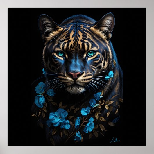 Panthère bleue et dorée ポスター (正面)