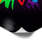 Panthère noire dans un style graffiti ポスター (コーナー)