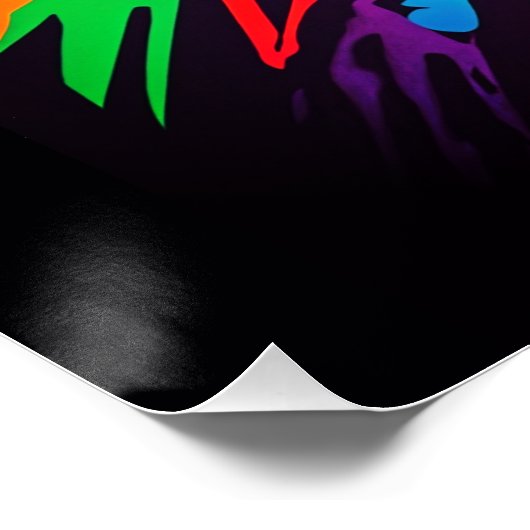 Panthère noire dans un style graffiti ポスター (コーナー)