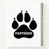 Panthers Word Cloud 8.5インチx 11インチスパイラルノートブック ノートブック (裏面)