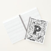 Panthers Word Cloud 8.5インチx 11インチスパイラルノートブック ノートブック (内部)