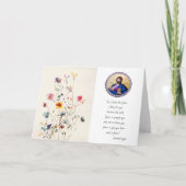 Pantocrator Lord of All with Wildflowers誕生日 カード (正面)