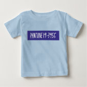Pantone 19-3955 ベビーTシャツ (正面)