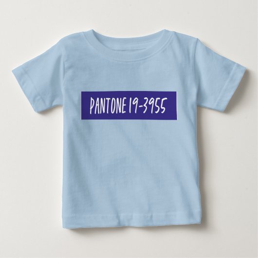 Pantone 19-3955 ベビーTシャツ (正面)