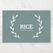 Pantry Labels • Green • Water- Resistant Stickers フードラベル (シングルラベル)