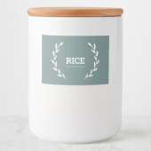 Pantry Labels • Green • Water- Resistant Stickers フードラベル (正面)