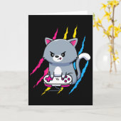 Panual Gaymer Geek Pride Lgbt Video Game Lover Gif カード (黄色い花)