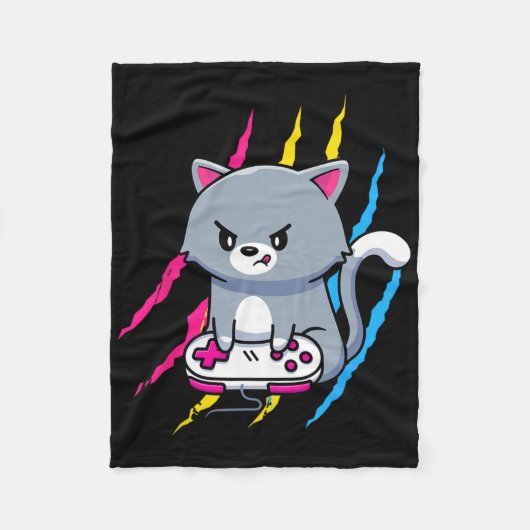 Panual Gaymer Geek Pride Lgbt Video Game Lover Gif フリースブランケット (正面)