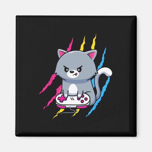 Panual Gaymer Geek Pride Lgbt Video Game Lover Gif マグネット (正面)