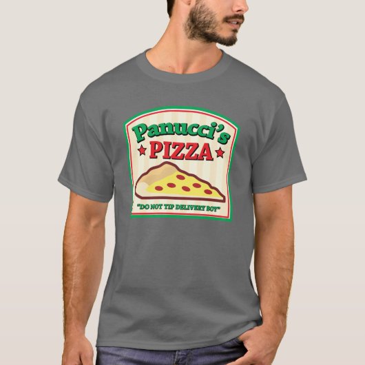 PanucciのニューヨークPizzariaのワイシャツ Tシャツ (正面)
