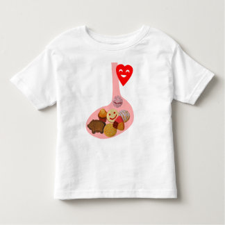 PANzaのllena、corazónのcontento トドラーTシャツ
